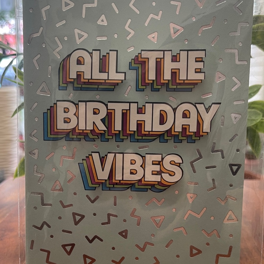 Signature Birthday Card - Multicolor Vibes